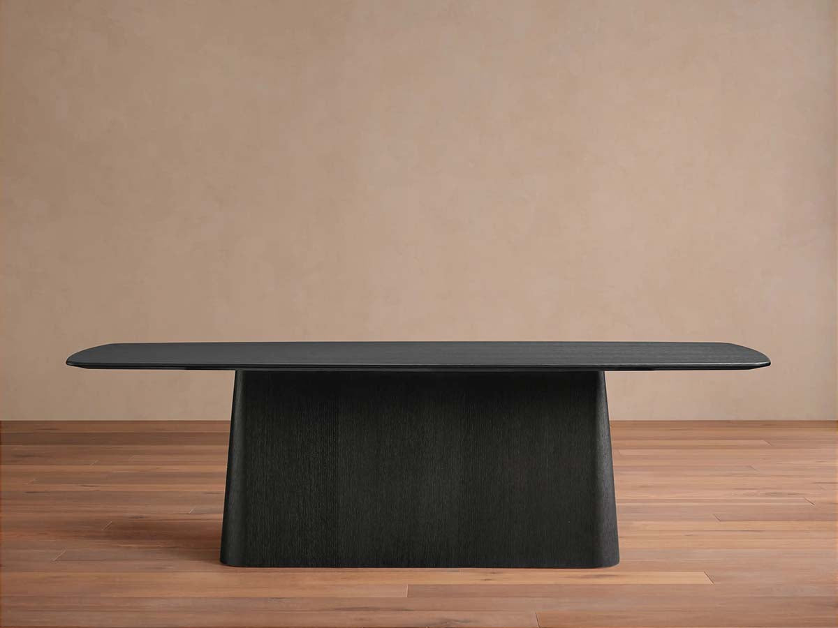 Saint Germain Oak Wood Top Dining Table with Toulouse Base