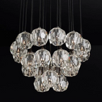 Boule De Radiant Crystal Cluster Chandelier 24"