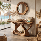 Rustic Solid Wood Vanity For Bathroom Furniture Decor