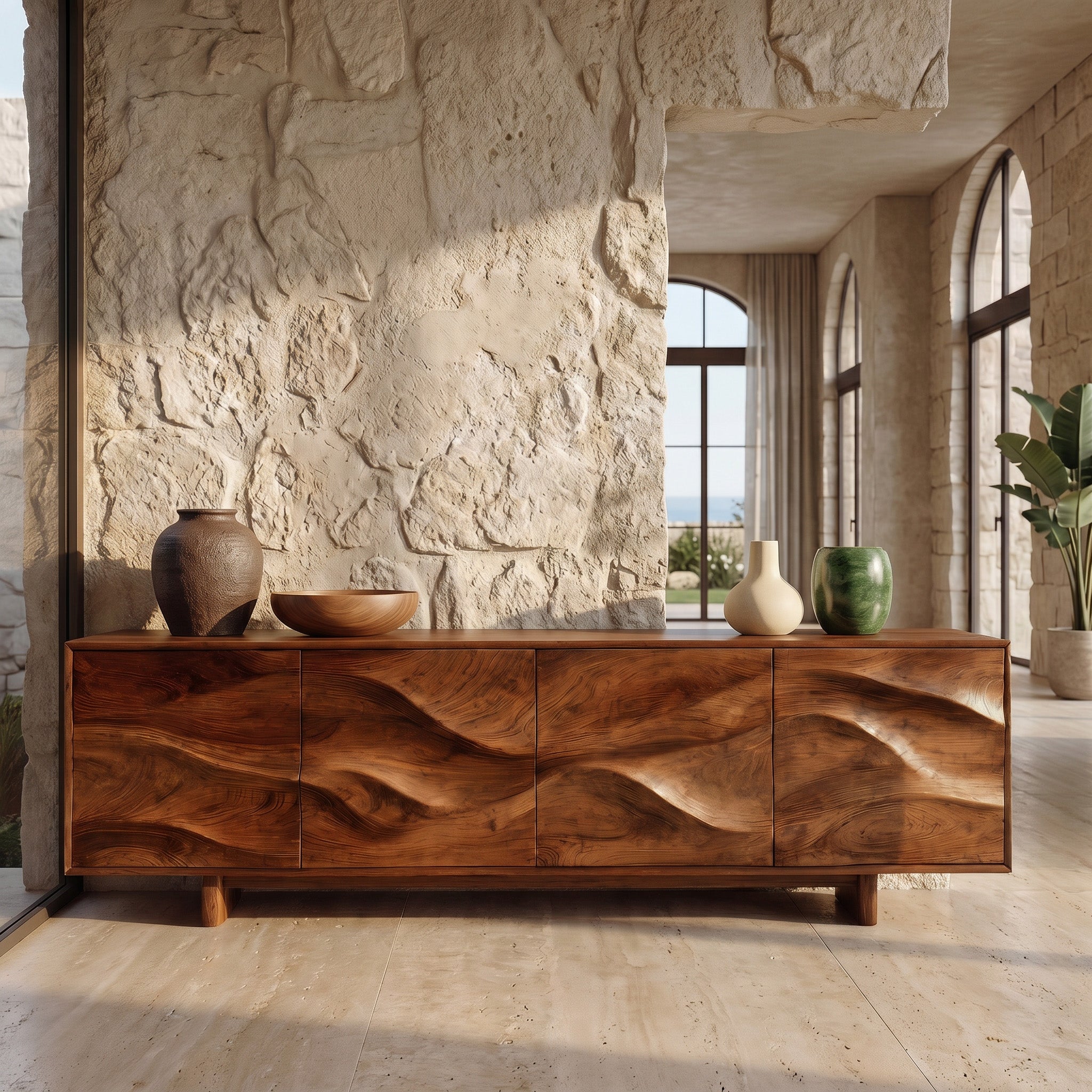 Minimalist Modern Sideboard Console For Living Room