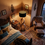 Artistic Twisted Floor Lamp For Living Room