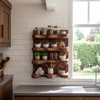Handmade Spice Storage Rack Farmhouse Style For Kitchen