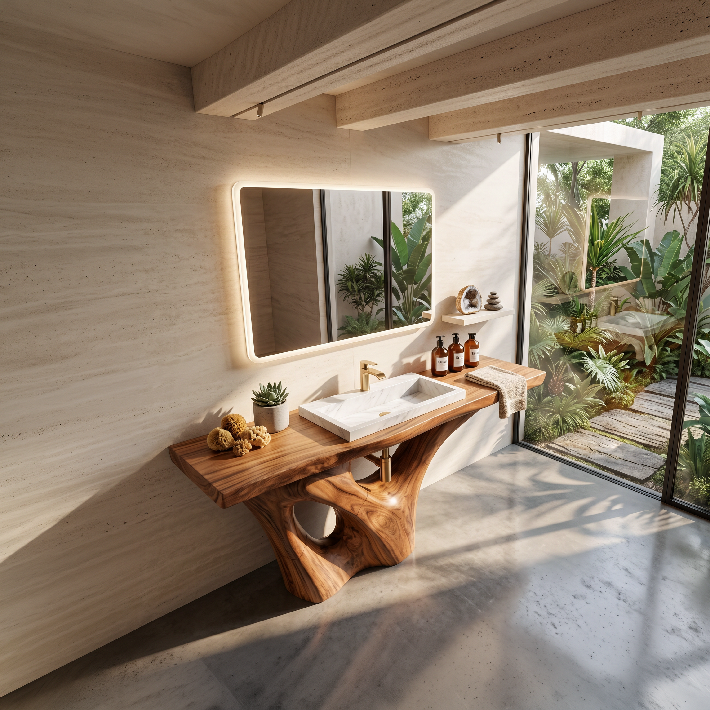 Rustic Solid Vanity For Timeless Bathroom Furniture