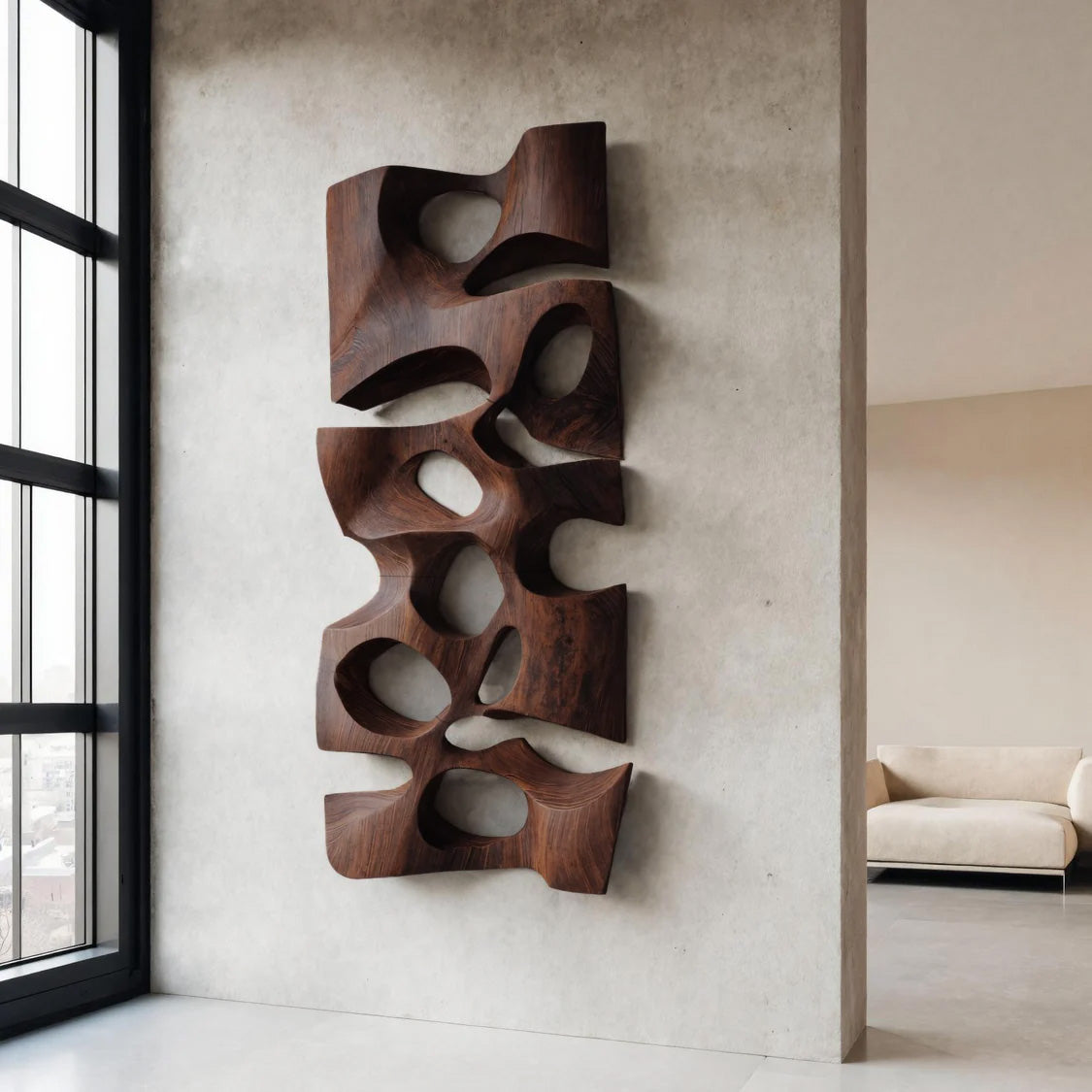 Modern Abstract Wall Sculpture For Living Room