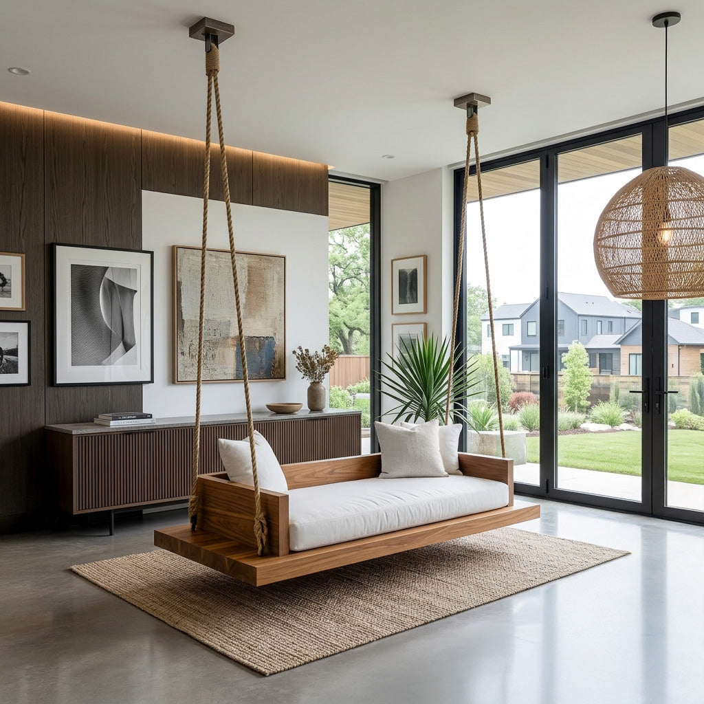 Modern Hanging Ceiling Swing For Living Room Or Studio
