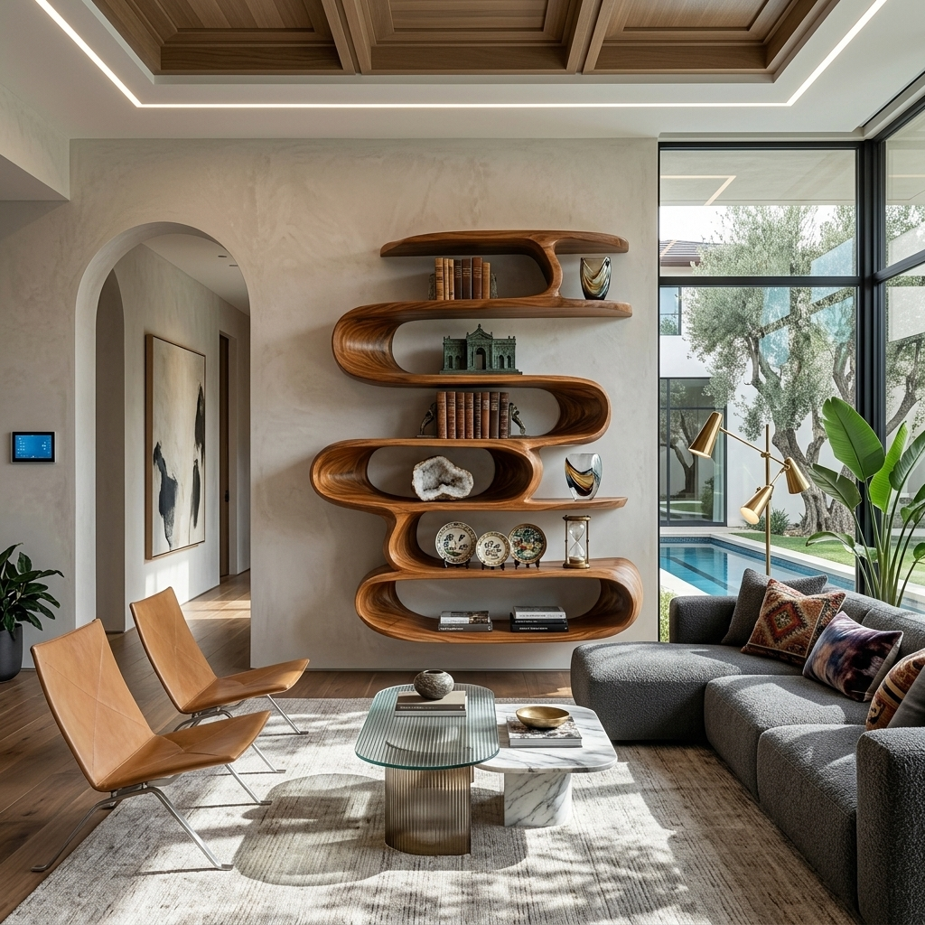 Elegant Wall-Mounted Shelf For Modern Home Decor