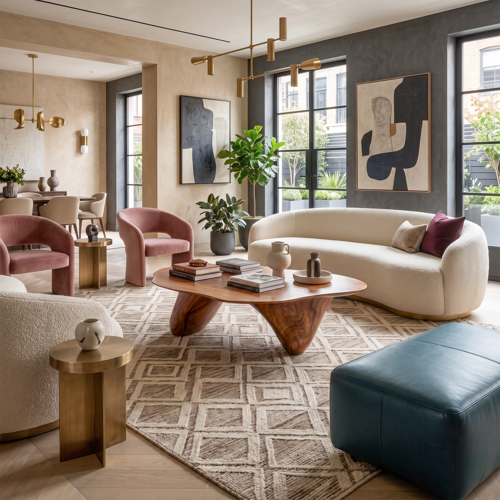 Handcrafted Low Table For Sophisticated Interiors