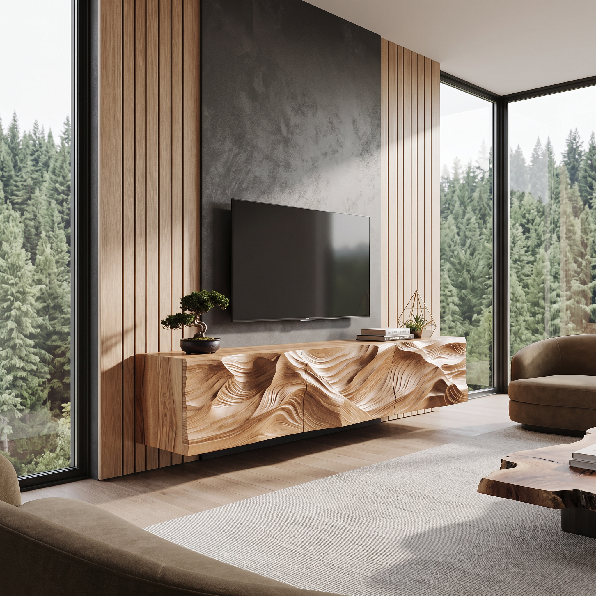 Farmhouse TV Cabinet For Cozy Living Room Decor
