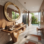 Handcrafted Solid Wood Vanity For Natural Interiors