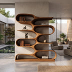 Organic Living Room Bookshelf For Home Decor