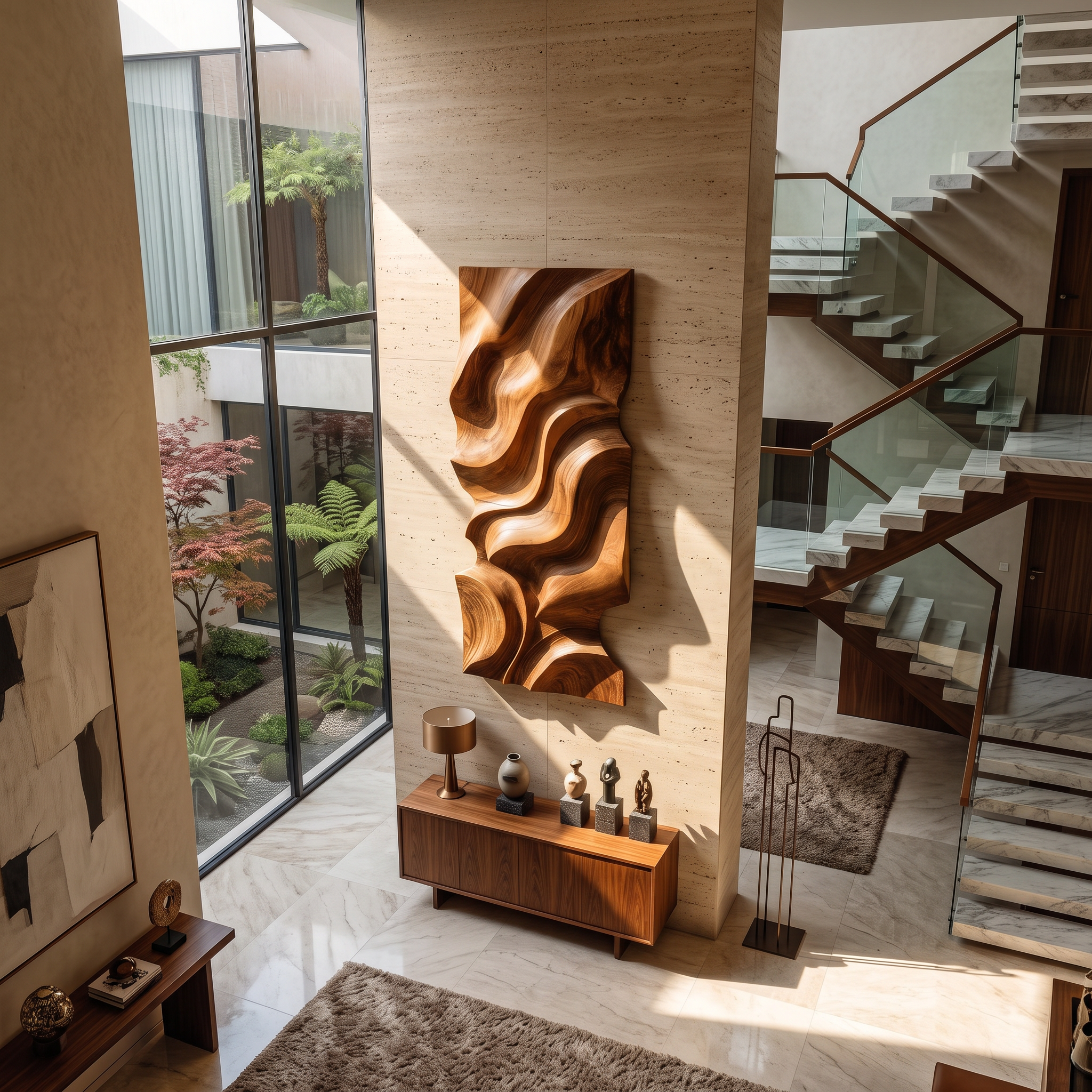 Modern Organic Wall Decor Art Piece For Living Room