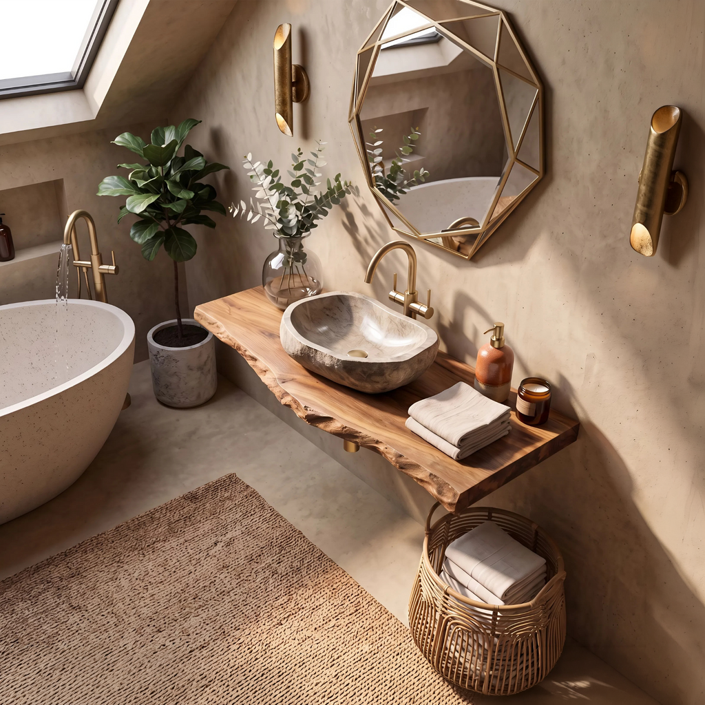 Mid Century Bathroom Vanity Decorating Ideas
