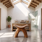 Farmhouse Bath Seat For Cozy Bathroom Furniture Decor
