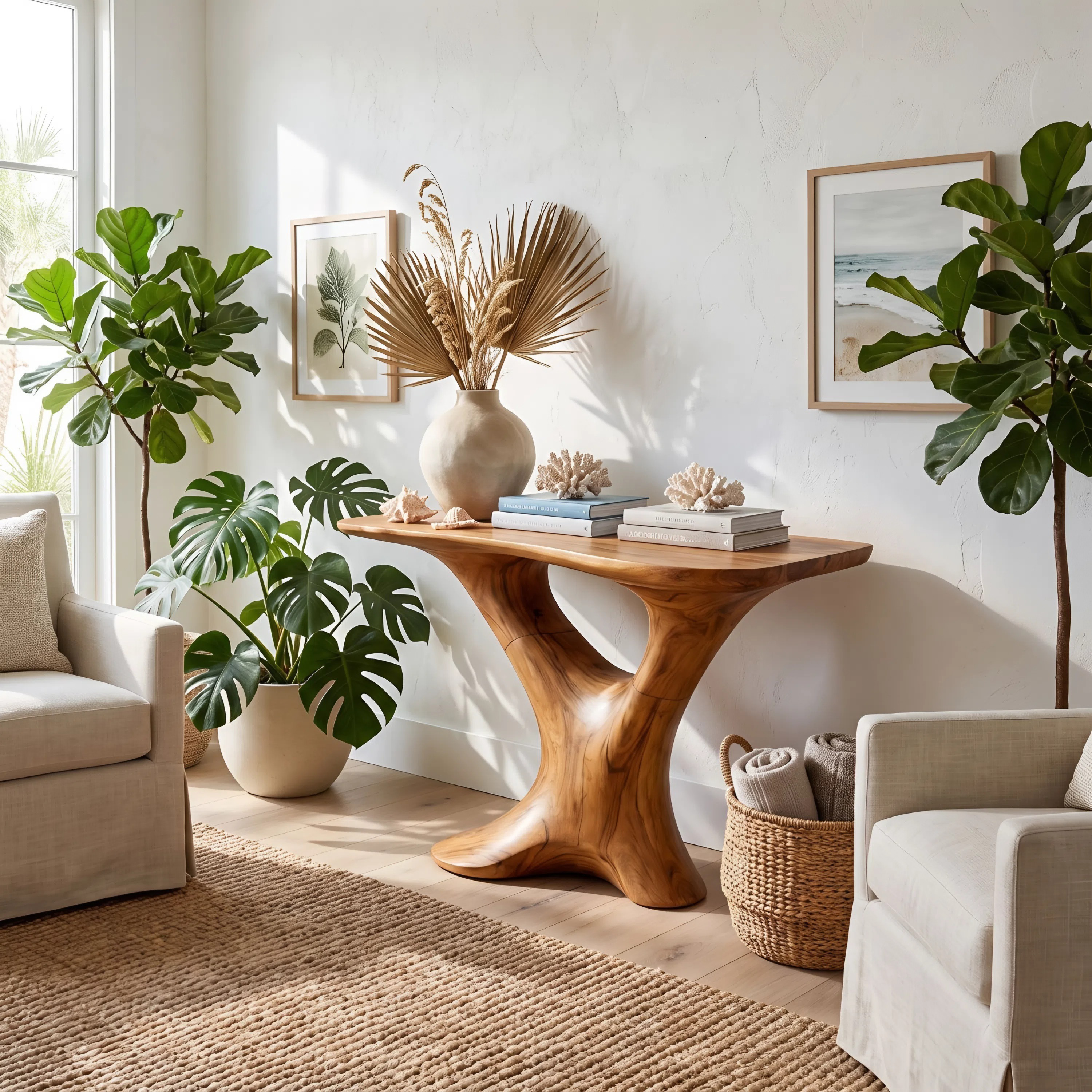 Farmhouse Foyer Table Entryway Decor
