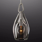 Botanist Crystal Flute Pendant Light