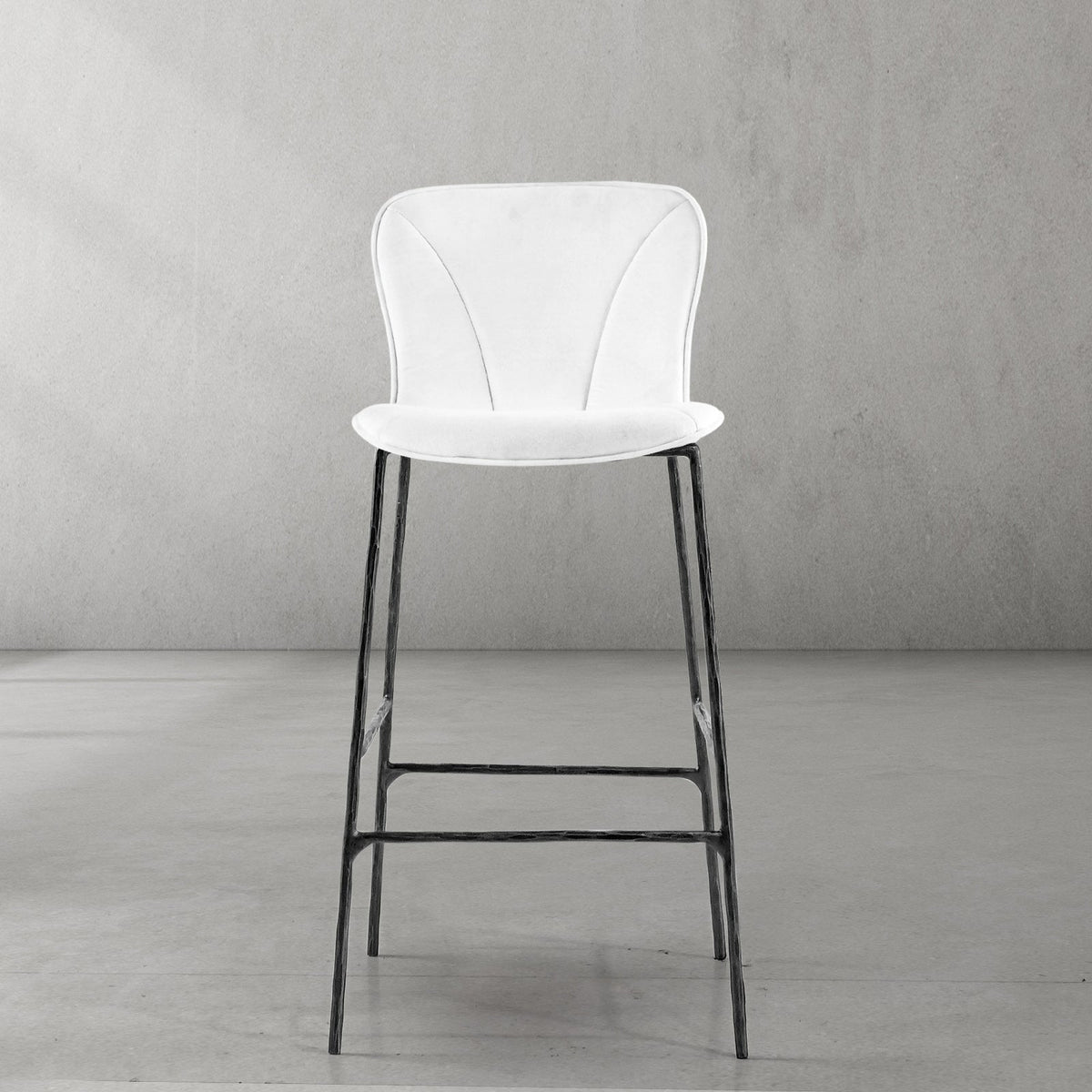 Hand-Forged Metal Modern Bar Chair