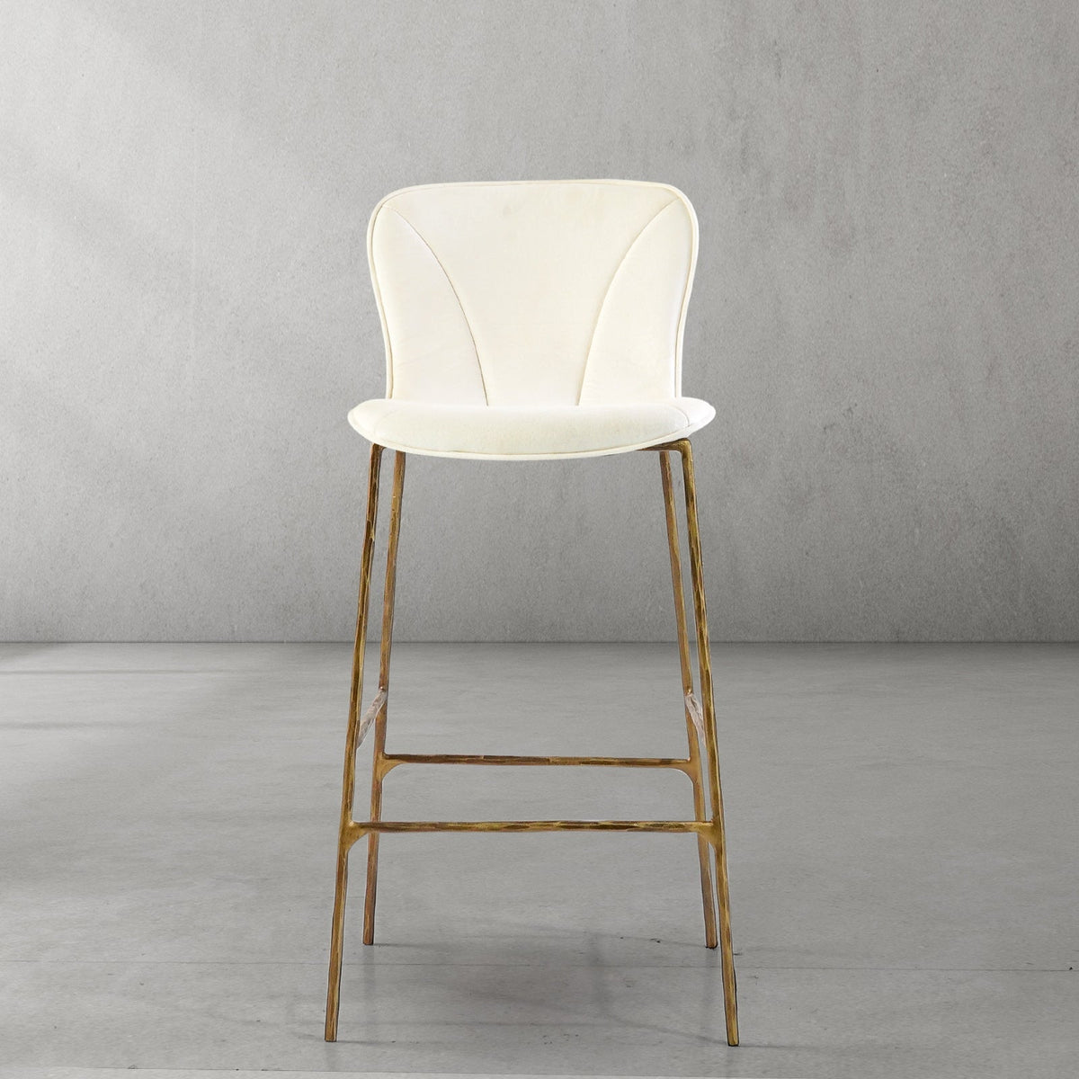 Hand-Forged Metal Modern Bar Chair