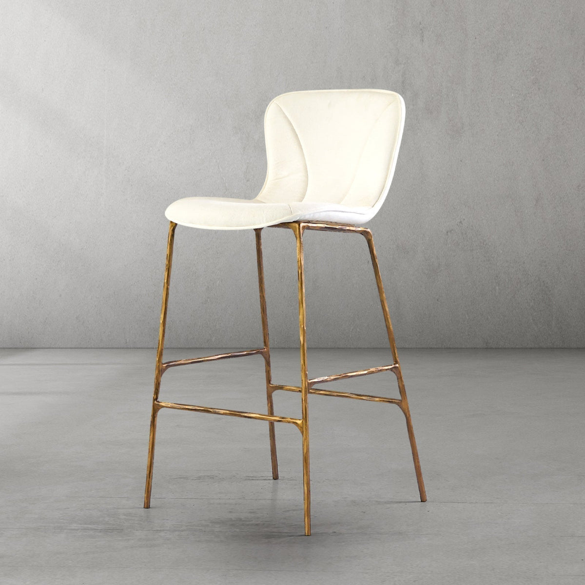 Hand-Forged Metal Modern Bar Chair