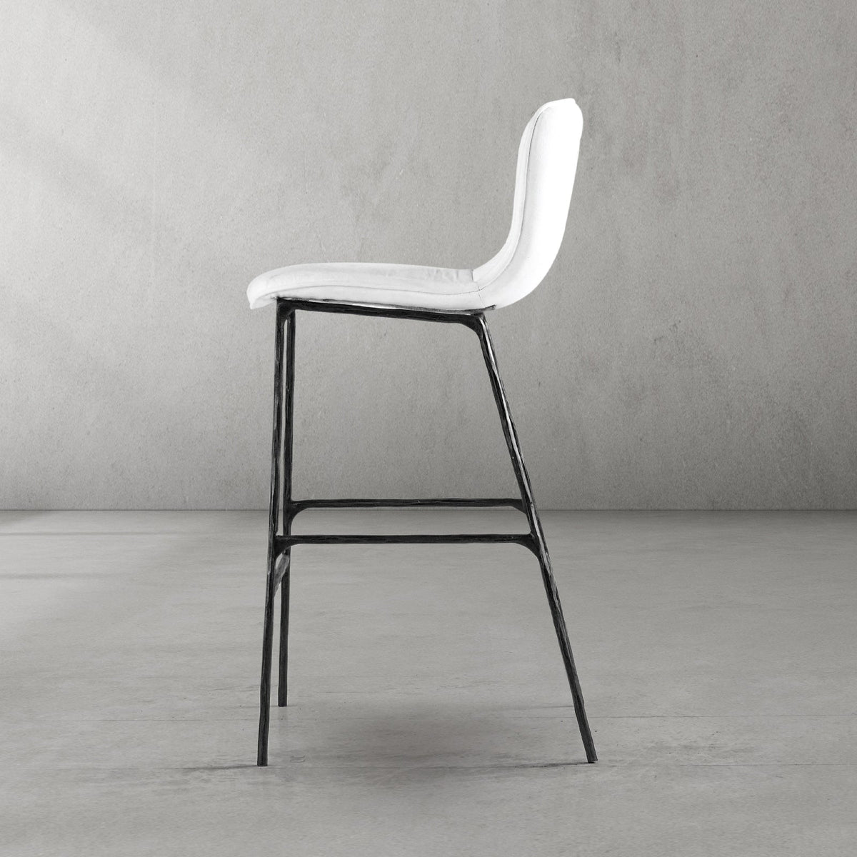 Hand-Forged Metal Modern Bar Chair