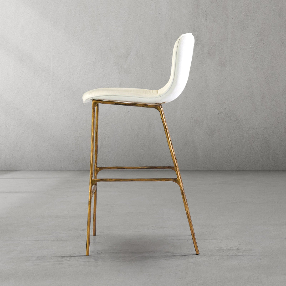 Hand-Forged Metal Modern Bar Chair