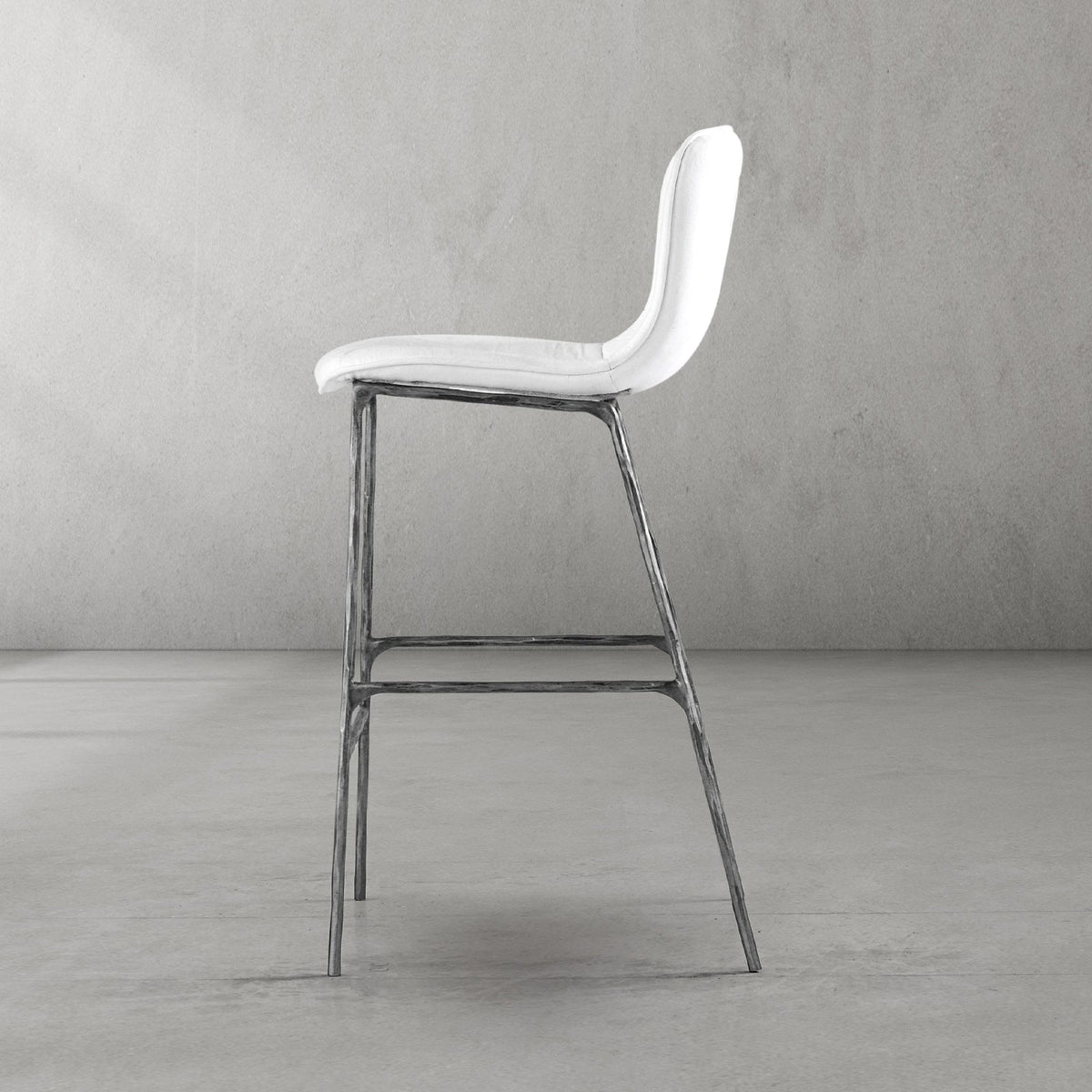 Hand-Forged Metal Modern Bar Chair