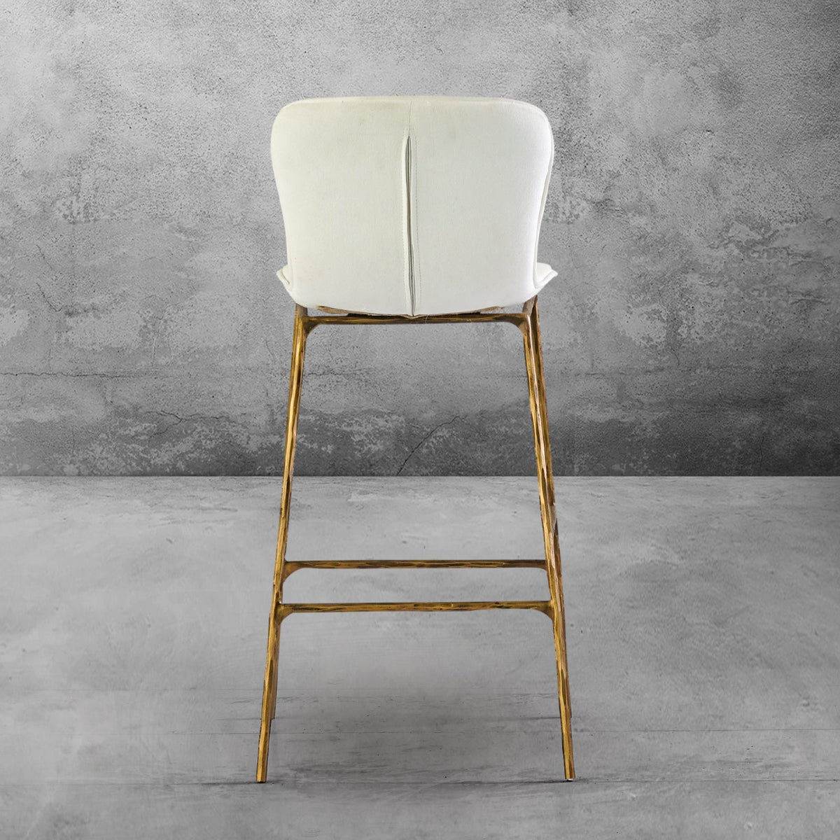 Hand-Forged Metal Modern Bar Chair