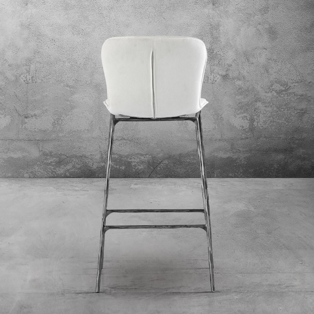 Hand-Forged Metal Modern Bar Chair