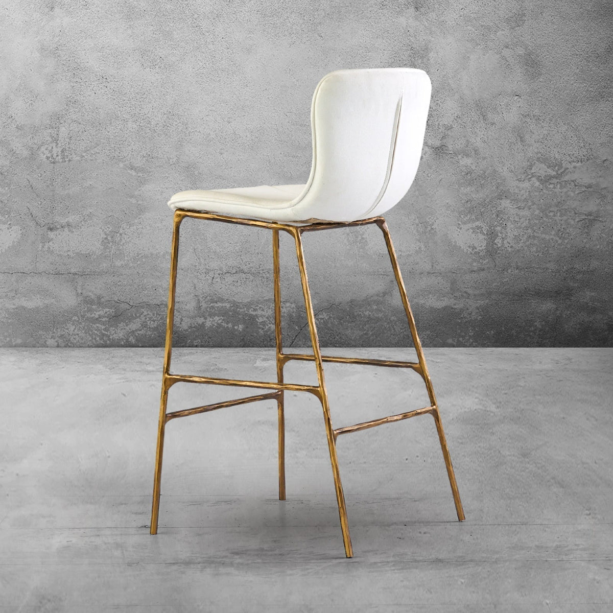 Hand-Forged Metal Modern Bar Chair