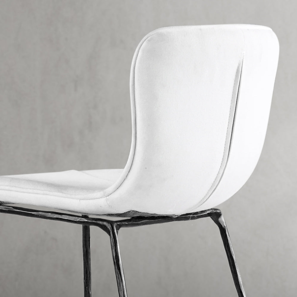 Hand-Forged Metal Modern Bar Chair