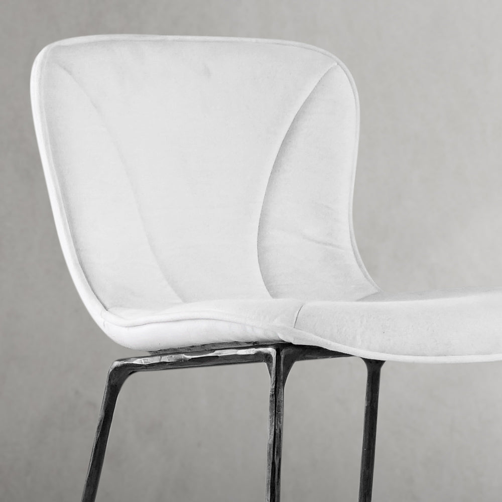 Hand-Forged Metal Modern Bar Chair
