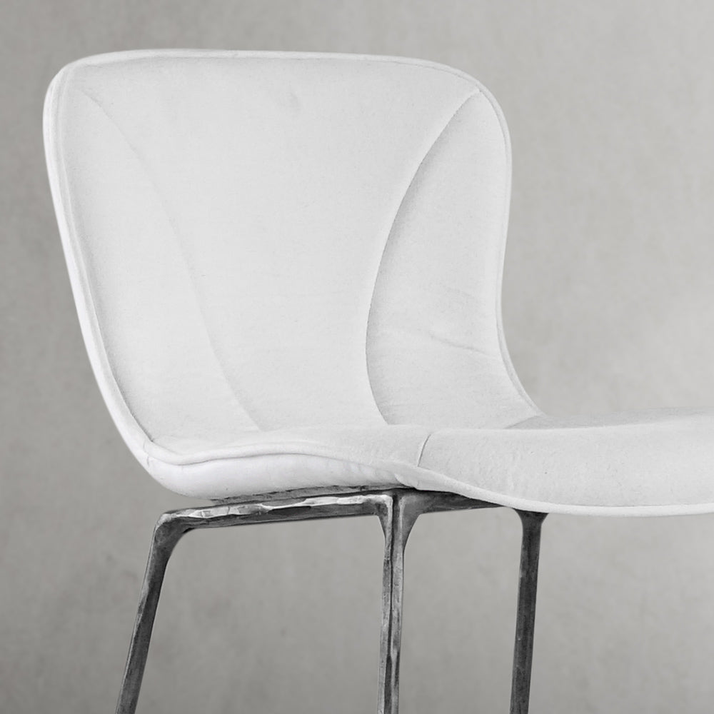 Hand-Forged Metal Modern Bar Chair