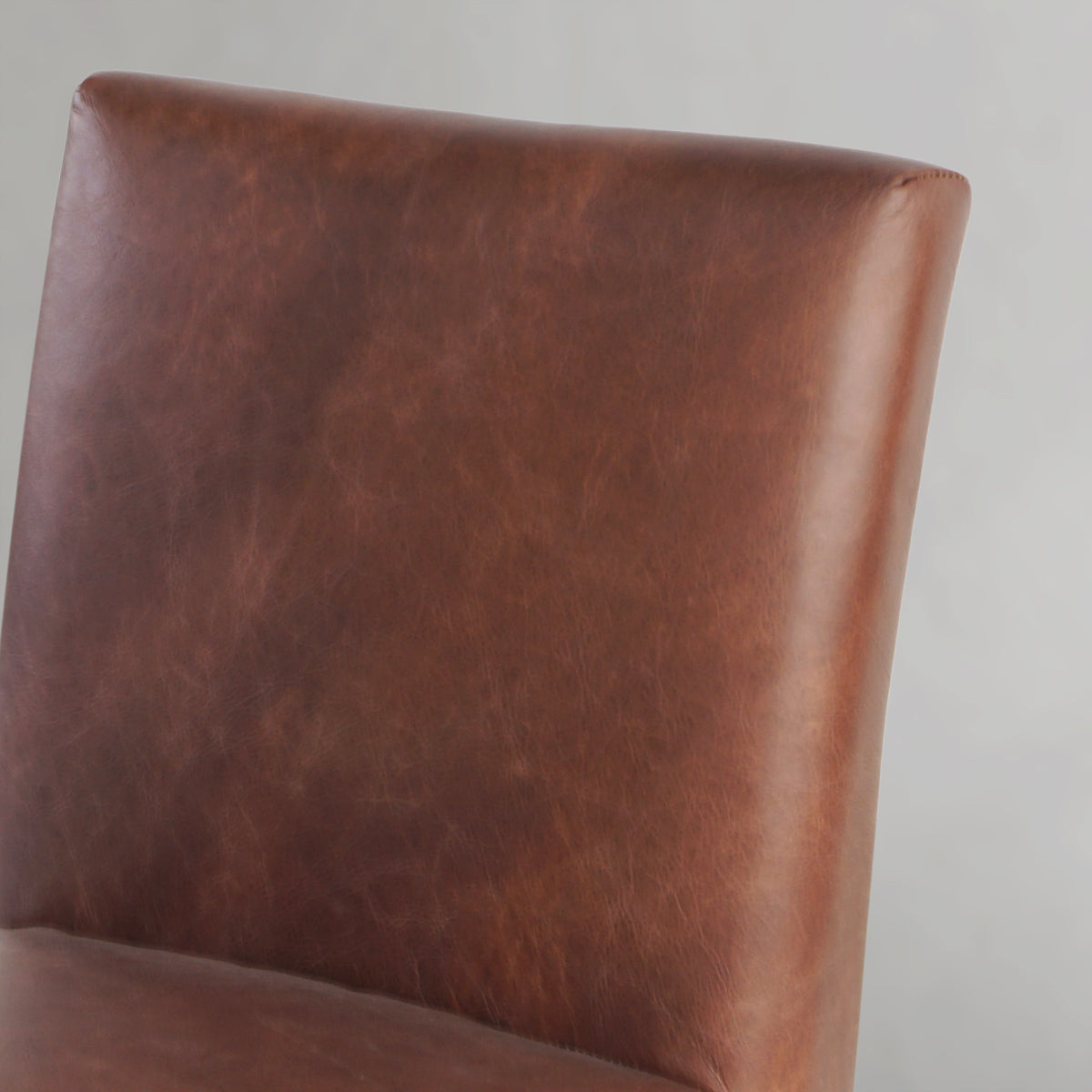 Hand-Forged Metal Minimalist Fabric Dining Chair