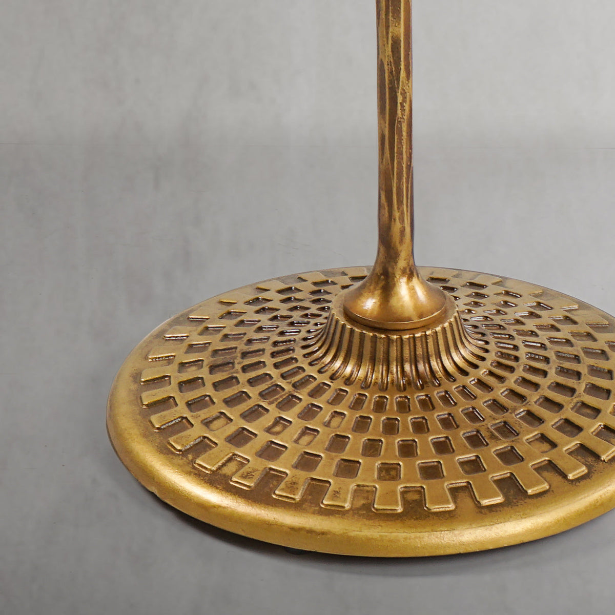 Hand-Forged Metal Wooden Side Table