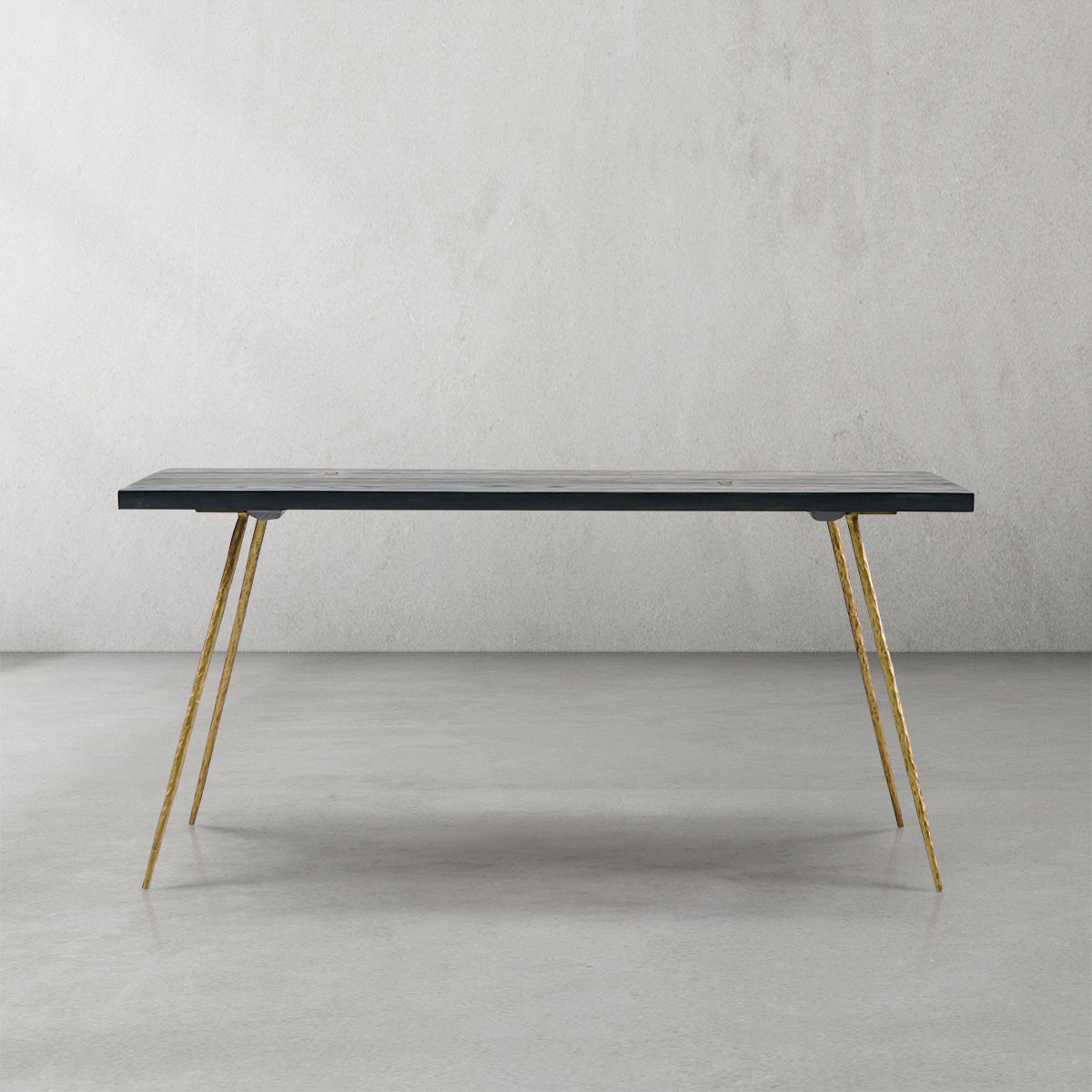 Hand-Forged Metal Vintage Style Metal Frame Dining Table