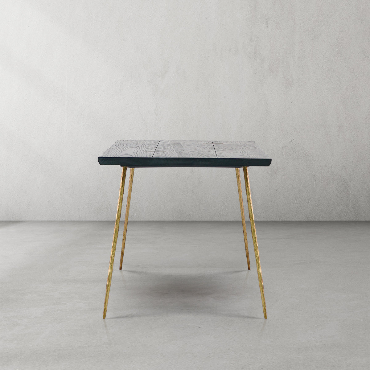 Hand-Forged Metal Vintage Style Metal Frame Dining Table