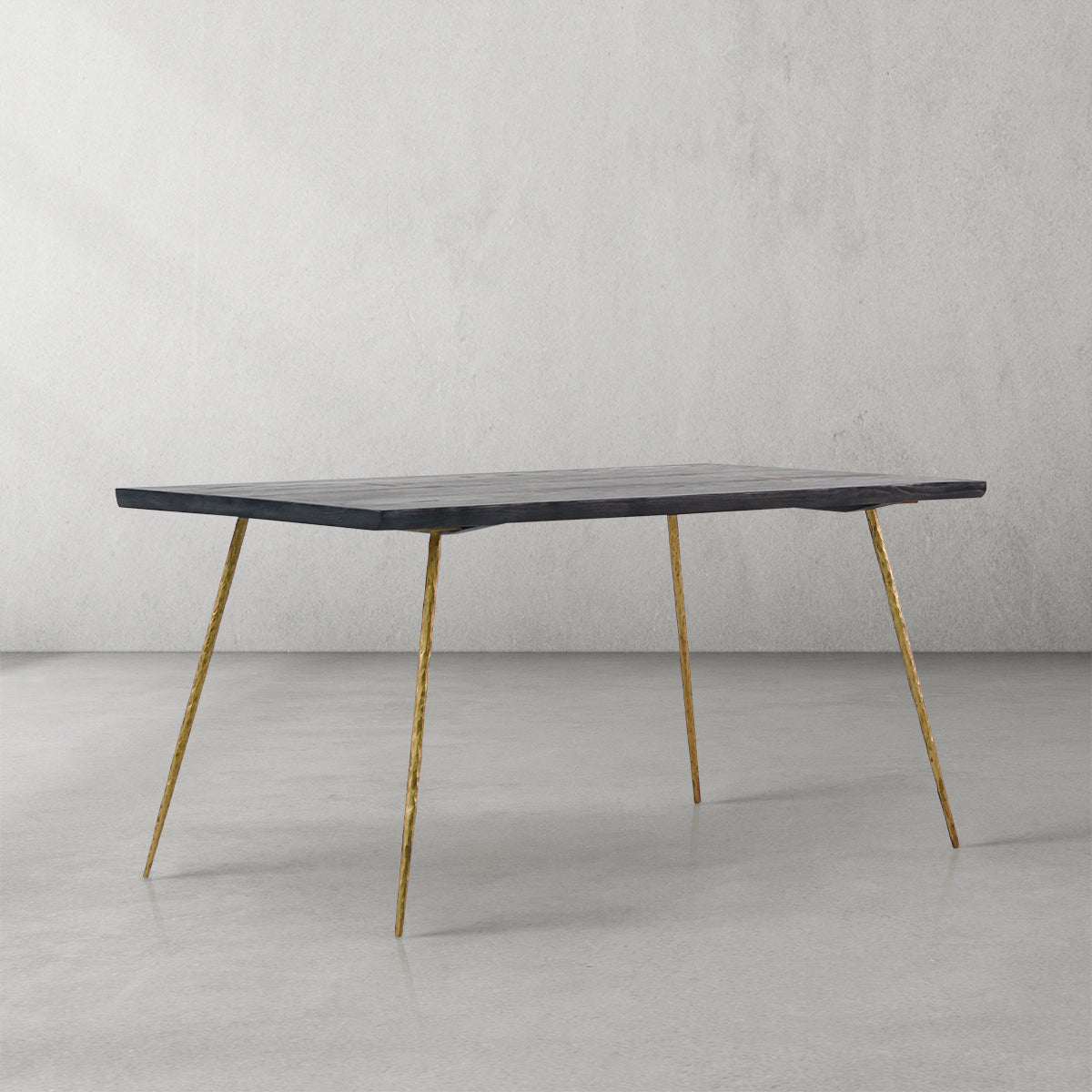 Hand-Forged Metal Vintage Style Metal Frame Dining Table