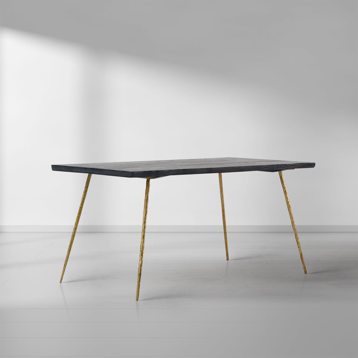 Hand-Forged Metal Vintage Style Metal Frame Dining Table