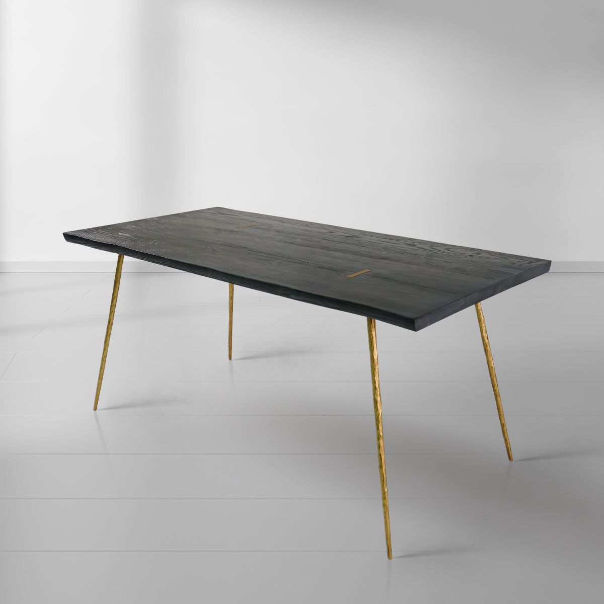 Hand-Forged Metal Vintage Style Metal Frame Dining Table