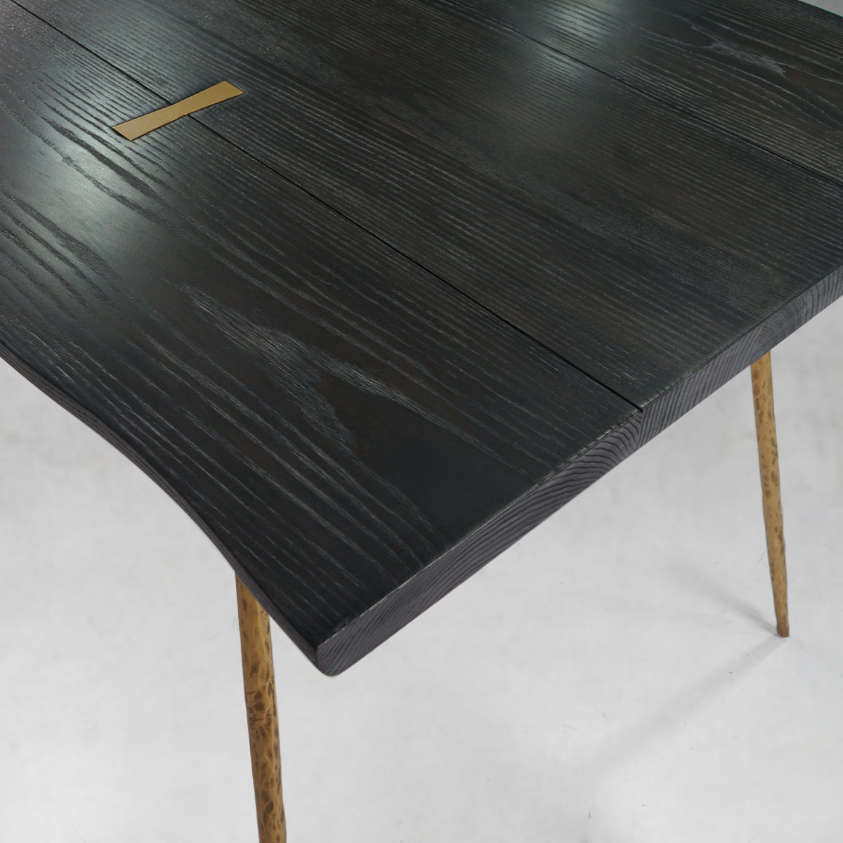 Hand-Forged Metal Vintage Style Metal Frame Dining Table