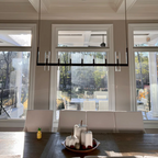 Ravelle Clear Glass Linear Chandelier 73"