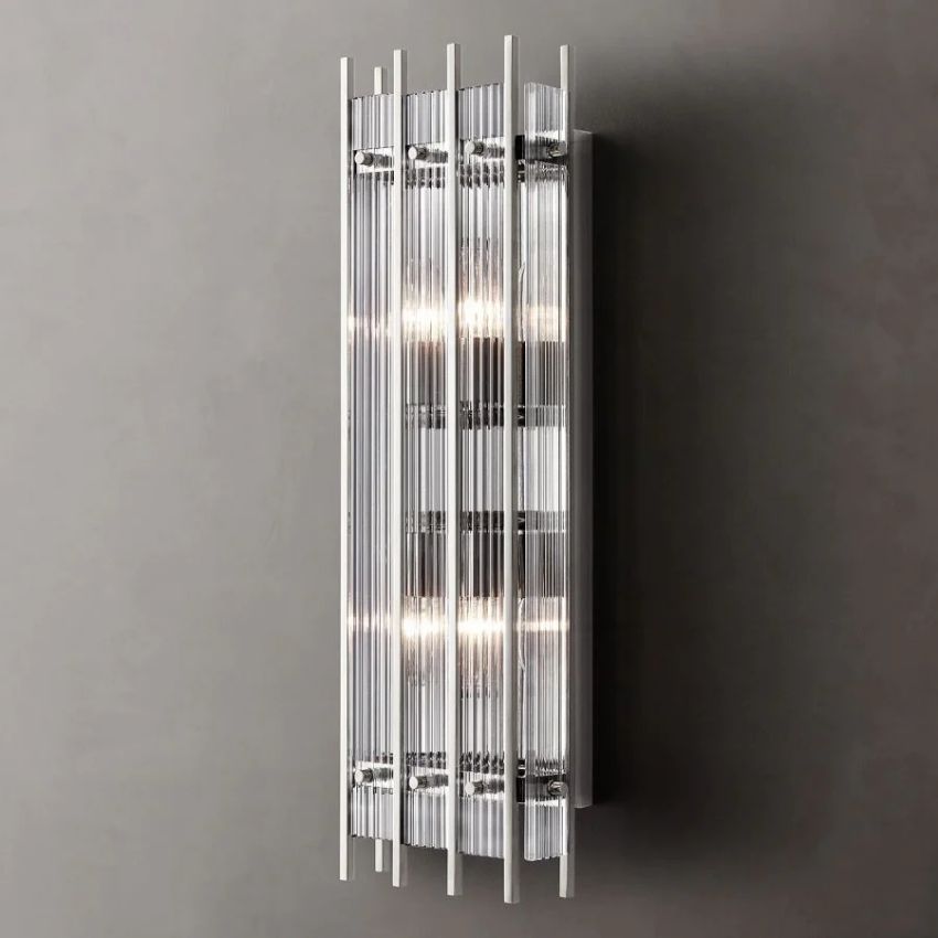 San Marco Vintage Glass Rectangle Wall Sconce