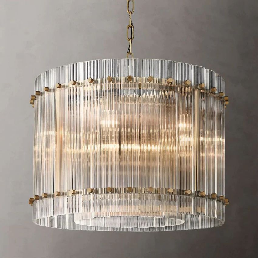 San Marco Vintage Glass Round Chandelier 22"