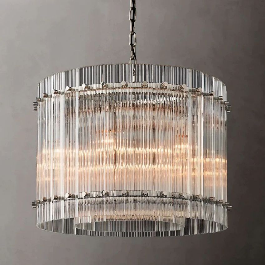 San Marco Vintage Glass Round Chandelier 22"