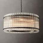 San Marco Vintage Glass Round Chandelier 37"