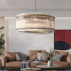 San Marco Vintage Glass Round Chandelier 37"