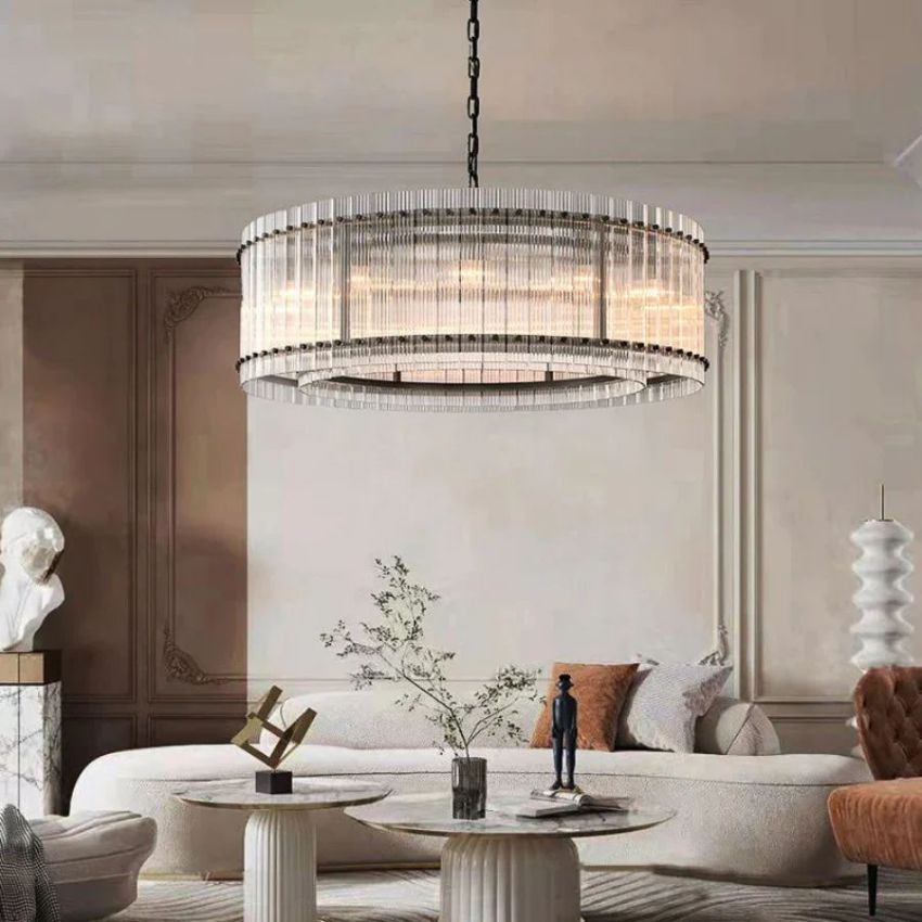 San Marco Vintage Glass Round Chandelier 48"