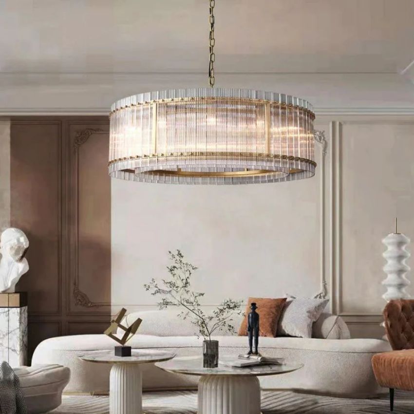 San Marco Vintage Glass Round Chandelier 48"