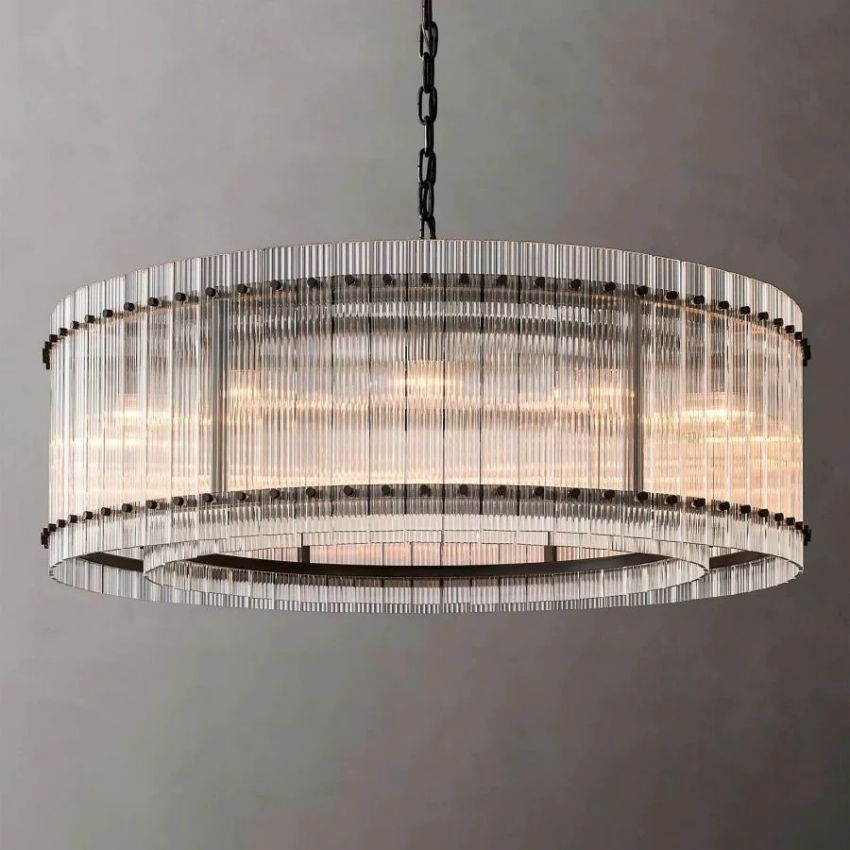 San Marco Vintage Glass Round Chandelier 48"