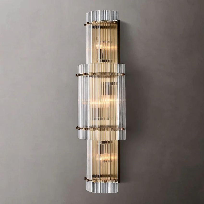 San Marco Vintage Glass Round Wall Sconce