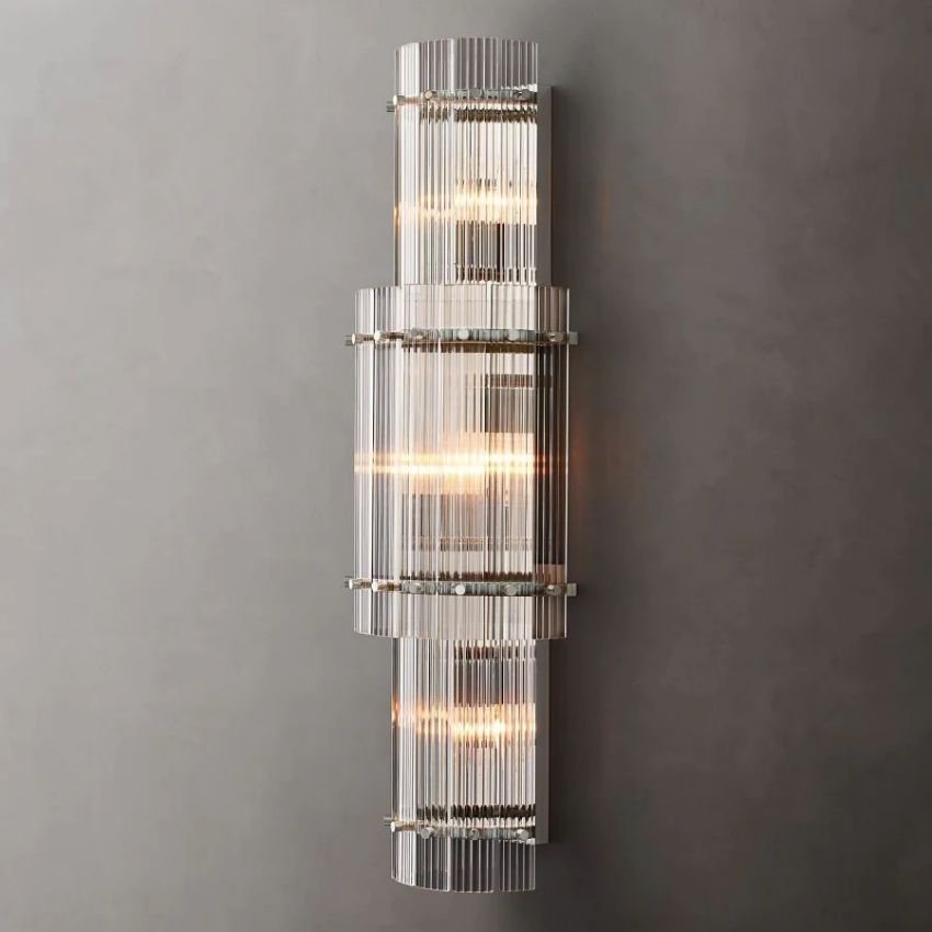 San Marco Vintage Glass Round Wall Sconce